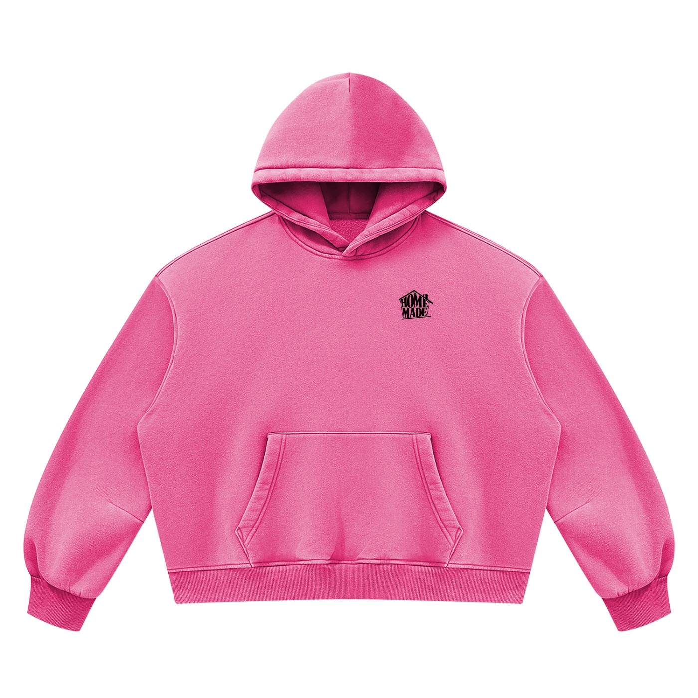 Unisex Vintage Wash Boxy Fleece Hoodie - Image 9
