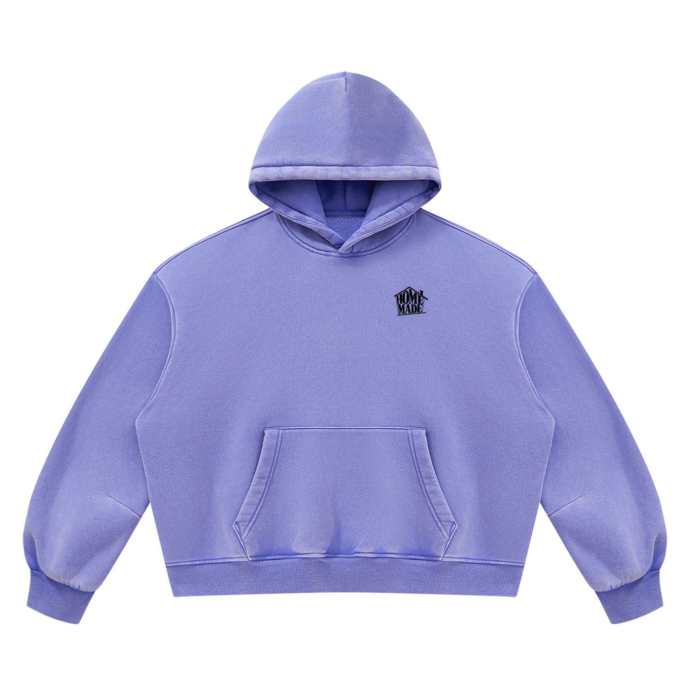 Unisex Vintage Wash Boxy Fleece Hoodie - Image 11